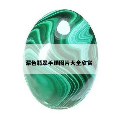 深色翡翠手镯图片大全欣赏