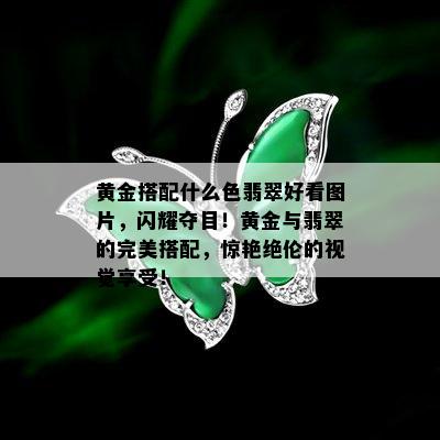 黄金搭配什么色翡翠好看图片，闪耀夺目！黄金与翡翠的完美搭配，惊艳绝伦的视觉享受！