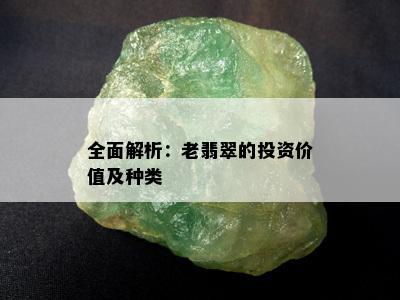 全面解析：老翡翠的投资价值及种类