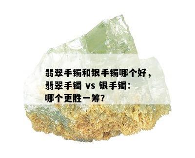 翡翠手镯和银手镯哪个好，翡翠手镯 vs 银手镯：哪个更胜一筹？