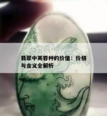 翡翠中芙蓉种的价值：价格与含义全解析