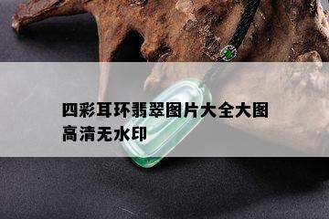 四彩耳环翡翠图片大全大图高清无水印