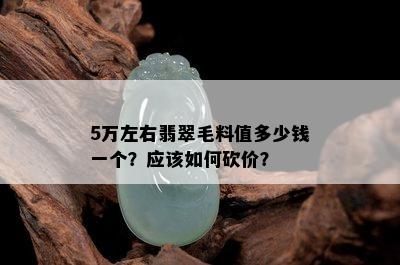 5万左右翡翠毛料值多少钱一个？应该如何砍价？