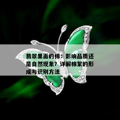 翡翠里面的棉：影响品质还是自然现象？详解棉絮的形成与识别方法