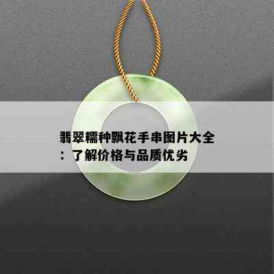 翡翠糯种飘花手串图片大全：了解价格与品质优劣