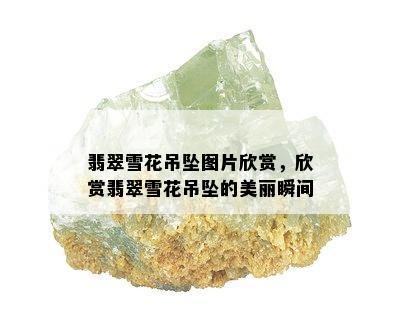 翡翠雪花吊坠图片欣赏，欣赏翡翠雪花吊坠的美丽瞬间