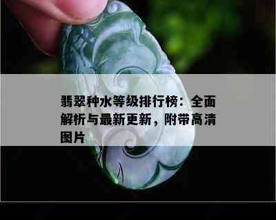 翡翠种水等级排行榜：全面解析与最新更新，附带高清图片