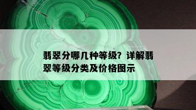 翡翠分哪几种等级？详解翡翠等级分类及价格图示