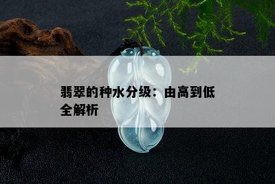 翡翠的种水分级：由高到低全解析