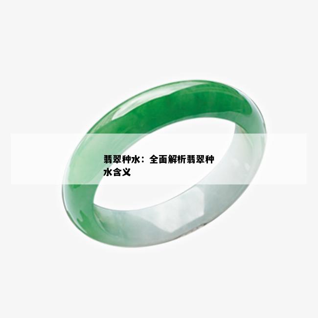 翡翠种水：全面解析翡翠种水含义