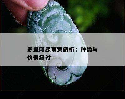 翡翠阳绿寓意解析：种类与价值探讨