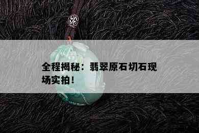 全程揭秘：翡翠原石切石现场实拍！