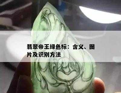 翡翠帝王绿色标：含义、图片及识别方法