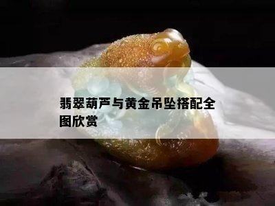 翡翠葫芦与黄金吊坠搭配全图欣赏