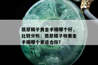 翡翠镯子黄金手镯哪个好，比较分析：翡翠镯子和黄金手镯哪个更适合你？