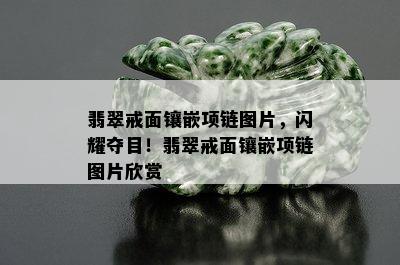 翡翠戒面镶嵌项链图片，闪耀夺目！翡翠戒面镶嵌项链图片欣赏