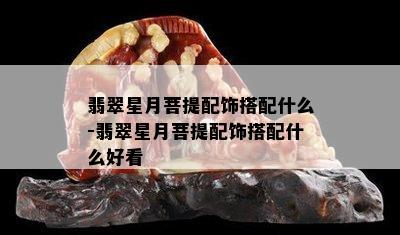 翡翠星月菩提配饰搭配什么-翡翠星月菩提配饰搭配什么好看